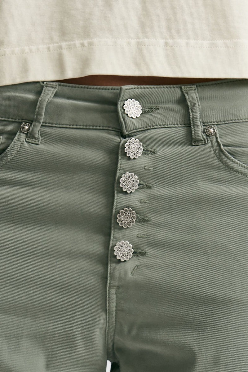 pantalone loose fit koons verde slavato women Dondup - 6