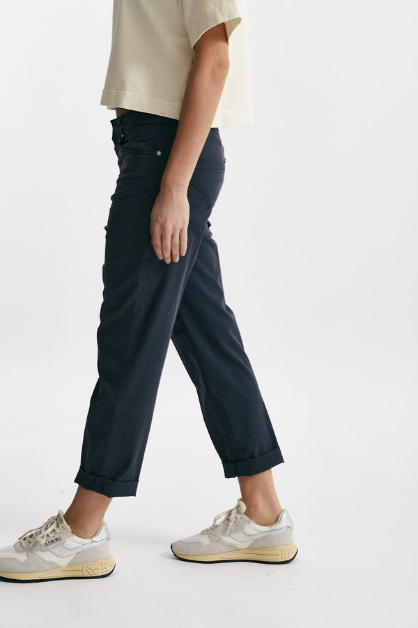 pantalone loose fit koons blu slavato women Dondup