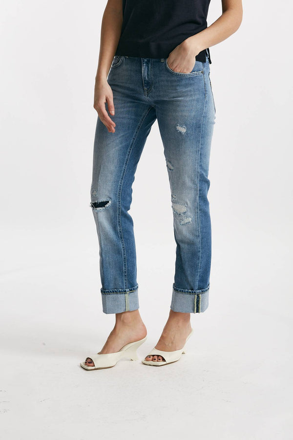 jeans slim coco lavaggio medio/chiaro women Dondup