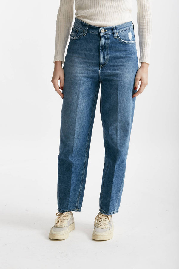jeans bessie in denim medio women Dondup