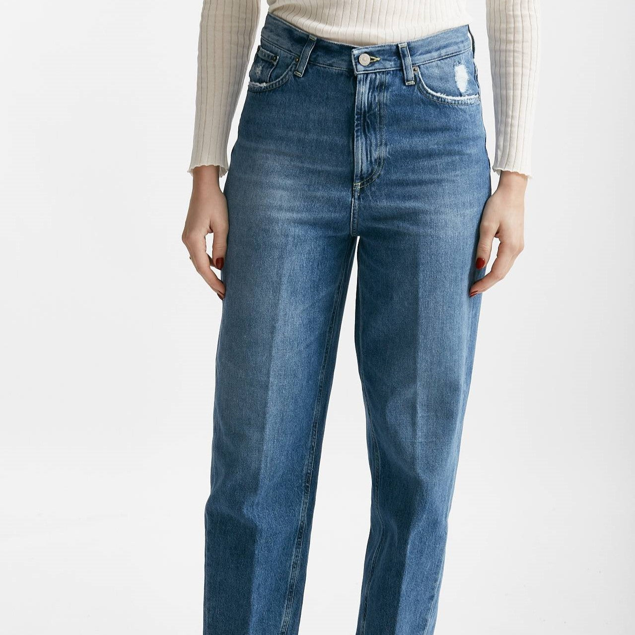 jeans bessie in denim medio women Dondup - 7