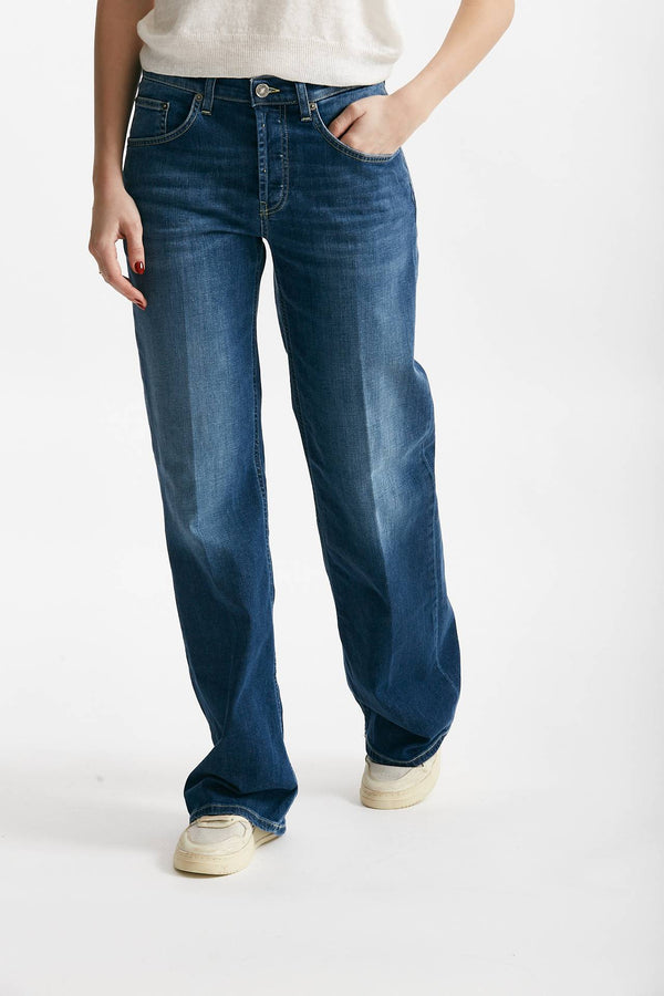 jeans jackline in denim medio women Dondup