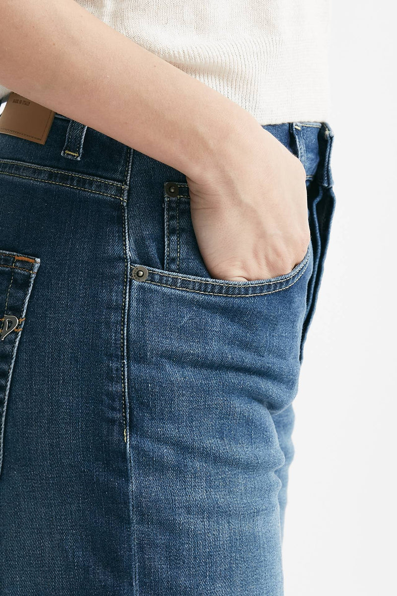 jeans jackline in denim medio women Dondup - 4
