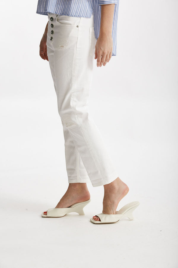 jeans loose fit koons bianco women Dondup