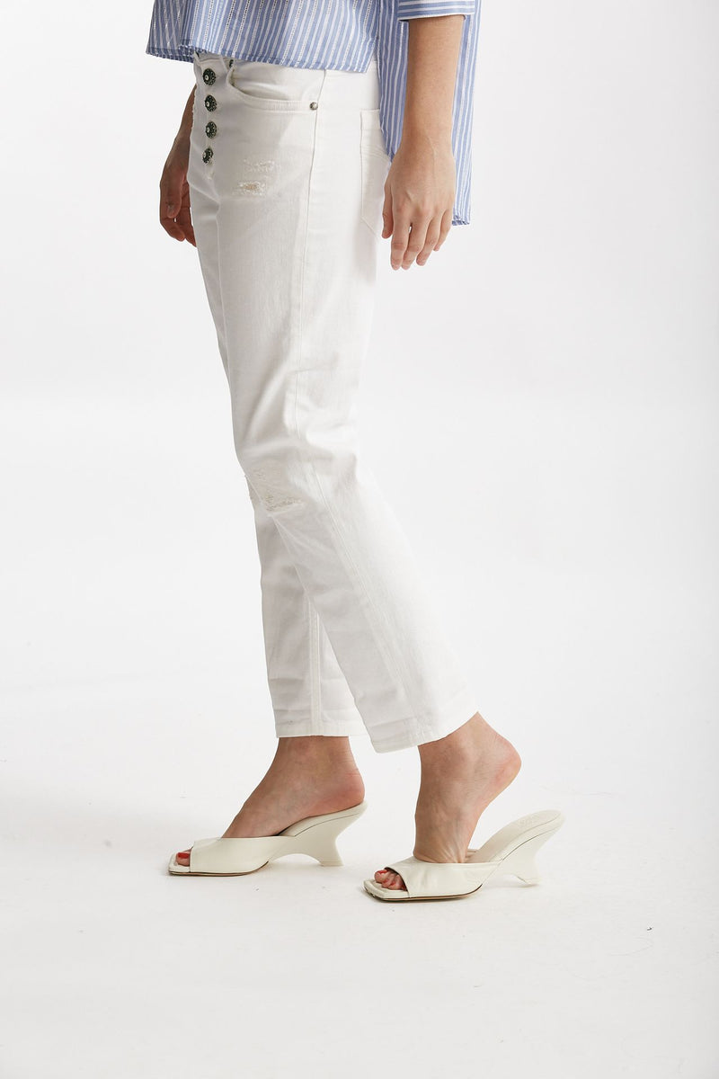 jeans loose fit koons bianco women Dondup - 2