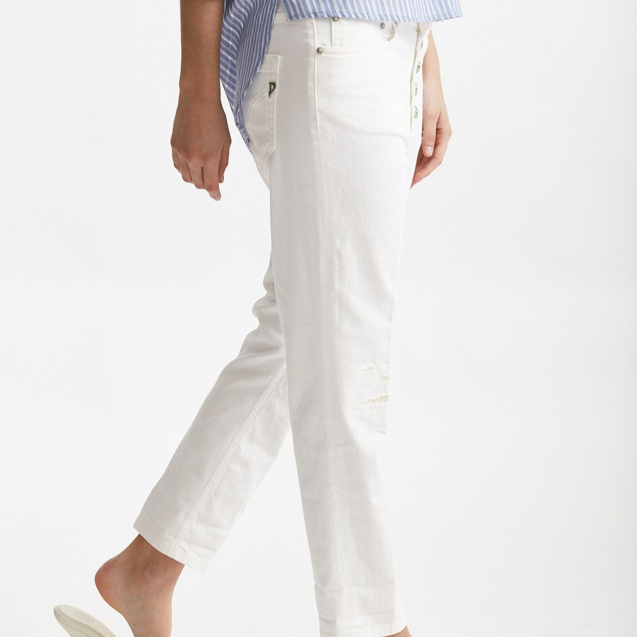jeans loose fit koons bianco women Dondup - 8