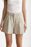 bermuda pinces beige chiaro vita alta women Dondup - 1