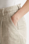 bermuda pinces beige chiaro vita alta women Dondup - 5