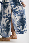 abito lungo in cotone soleil fantasia blu women Elleblue - 6
