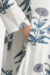 abito lungo in cotone soleil fantasia blu e grigia women Elleblue - 4