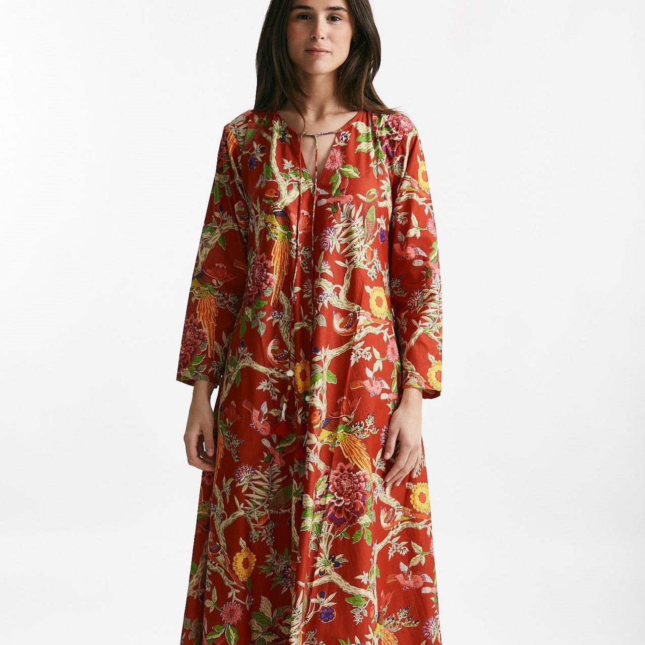 abito lungo in cotone soleil fantasia women Elleblue - 8