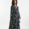 abito lungo in cotone soleil fantasia nera e bianca women Elleblue - 8