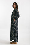 abito lungo in cotone soleil fantasia nera e bianca women Elleblue - 4