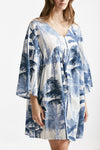 abito corto bibi fantasia blu e bianca women Elleblue - 3