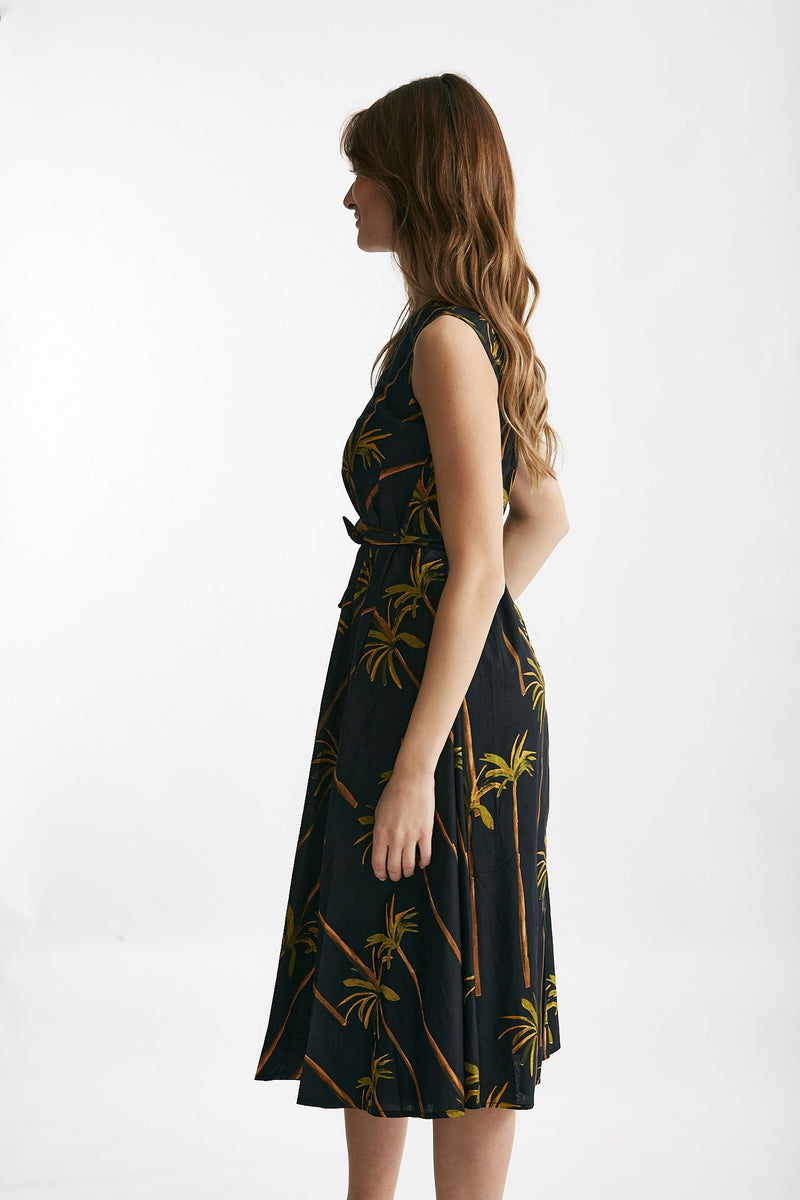 abito smanicato fantasia fondo nero women Elleblue - 2
