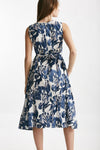 abito smanicato fantasia bianca e blu women Elleblue - 2