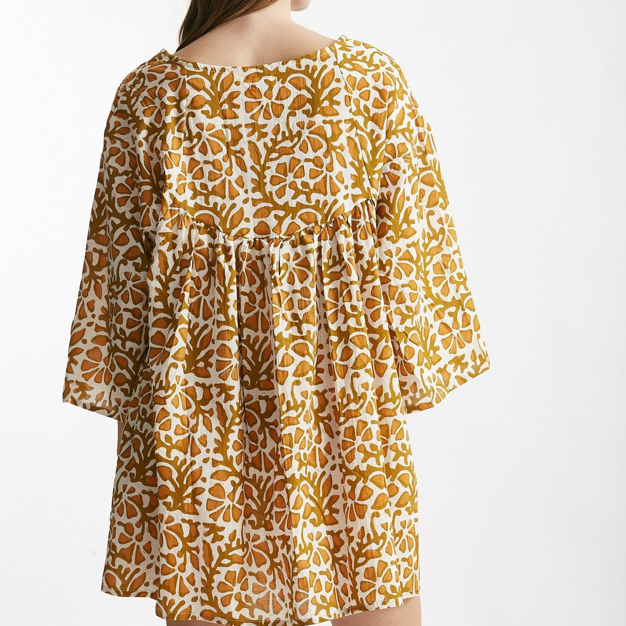 abito corto bibi beige arancio e bianca women Elleblue - 4