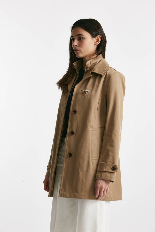 soprabito midi morning coat cammello women Fay