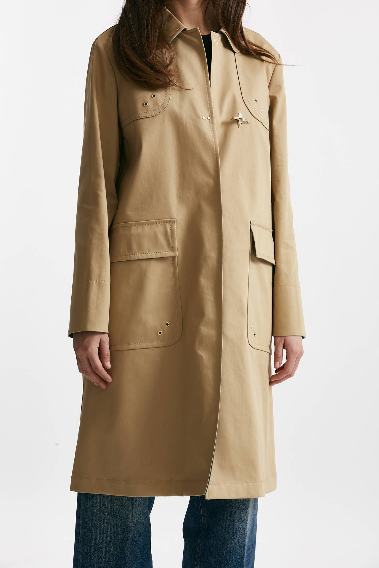 soprabito in cotone colore beige women Fay - 4
