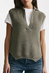 gilet in maglia fay colore verde militare maglia lavorata women Fay - 3