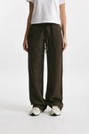 pantalone jogging in lino marrone women Fay - 1
