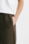 pantalone jogging in lino marrone women Fay - 3