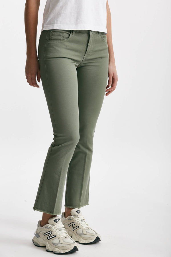 pantalone a trombetta verde salvia women Fay