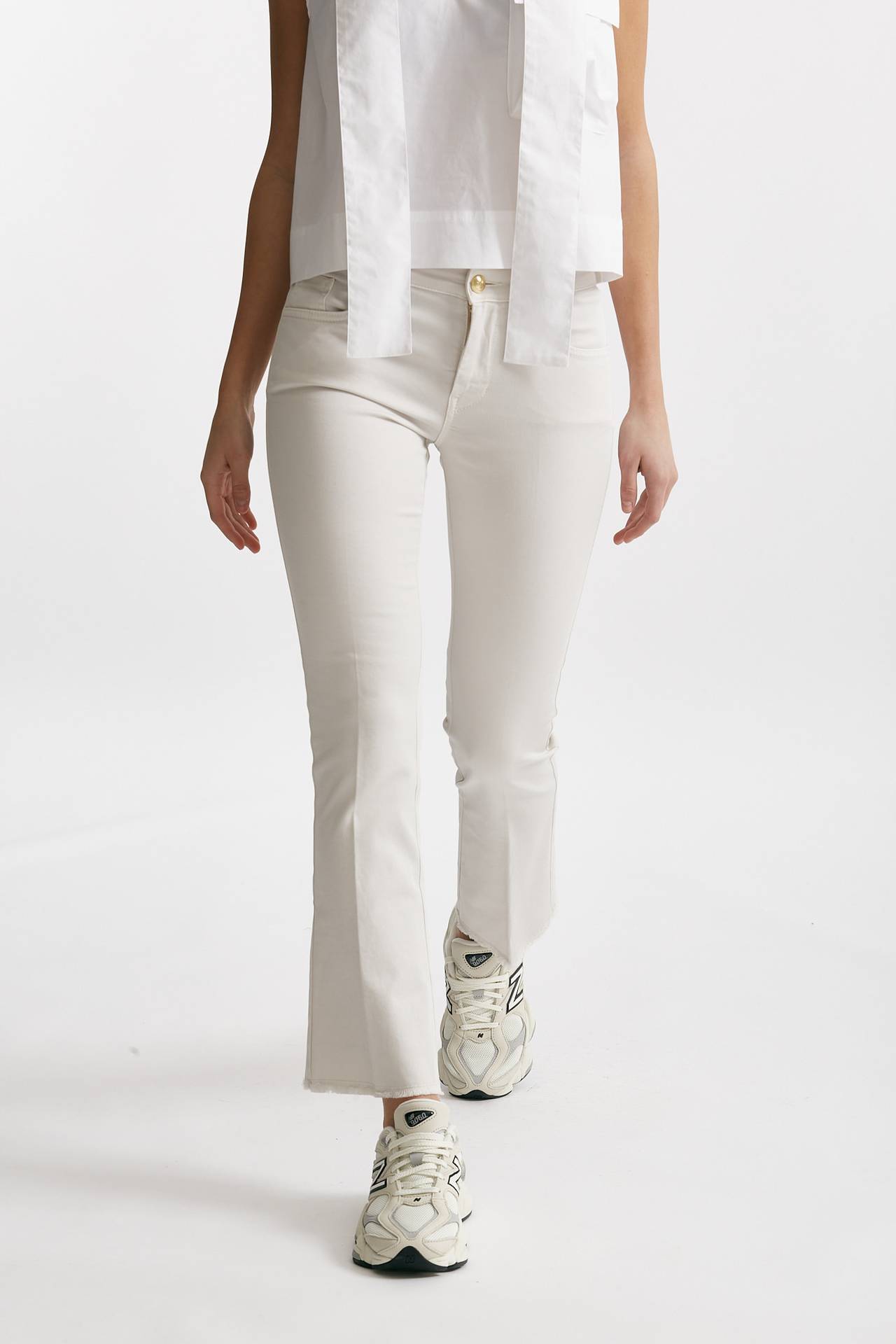 pantalone a trombetta ghiaccio women Fay - 1