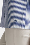 camicia mezza manica rigata bianco/blu women Fay - 5