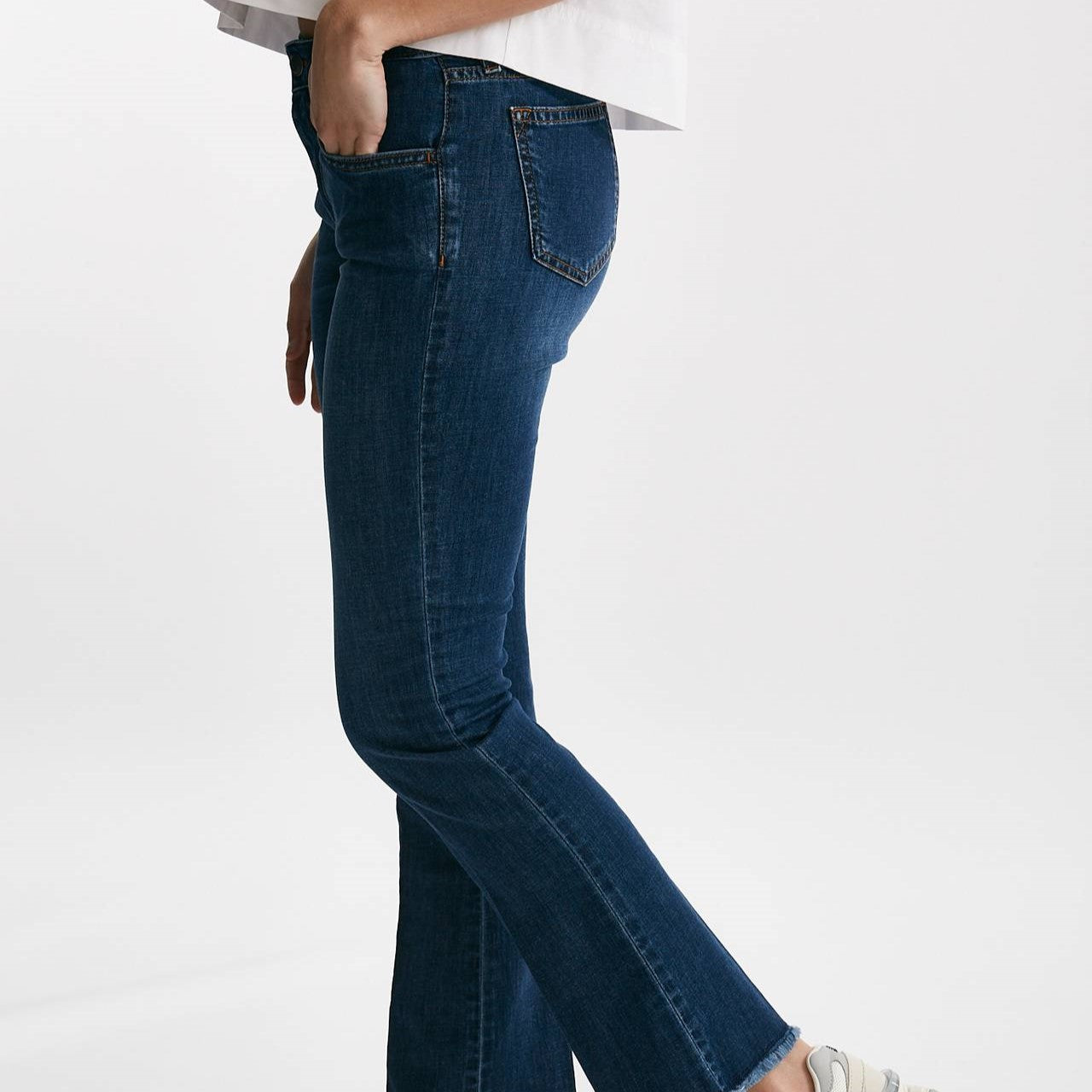 jeans a trombetta lavaggio medio scuro women Fay - 8