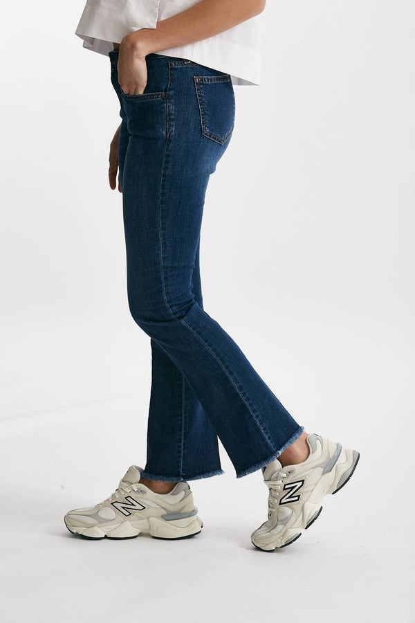 jeans a trombetta lavaggio medio scuro women Fay