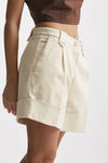 bermuda in cotone panna vita alta women Fay - 4
