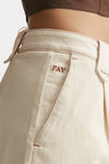 bermuda in cotone panna vita alta women Fay - 6