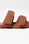 sandalo piatto julianne in suede tabacco women Gia borghini - 6