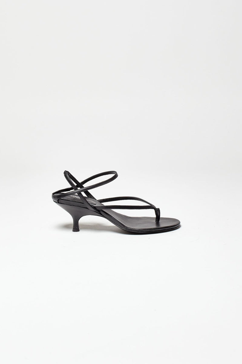 sandalo intrecciato in pelle the thong nero women Gia borghini - 2