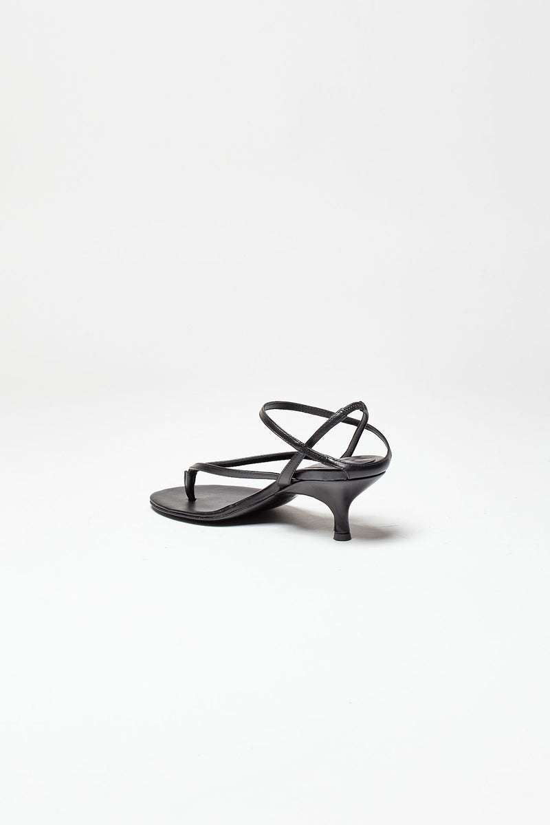 sandalo intrecciato in pelle the thong nero women Gia borghini - 4