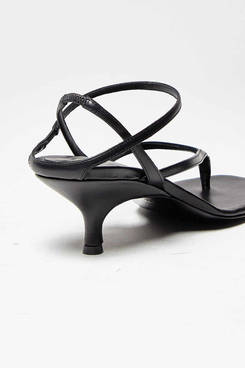 sandalo intrecciato in pelle the thong nero women Gia borghini - 7