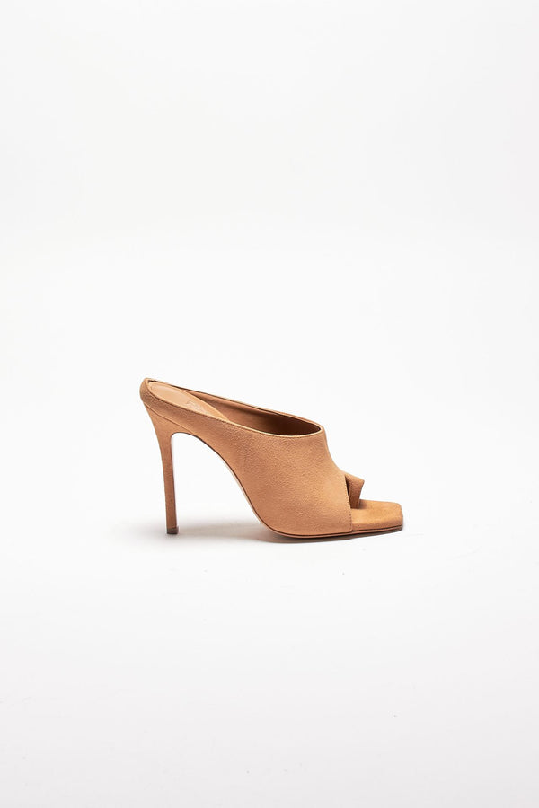 mules keira in suede cammello women Gia borghini