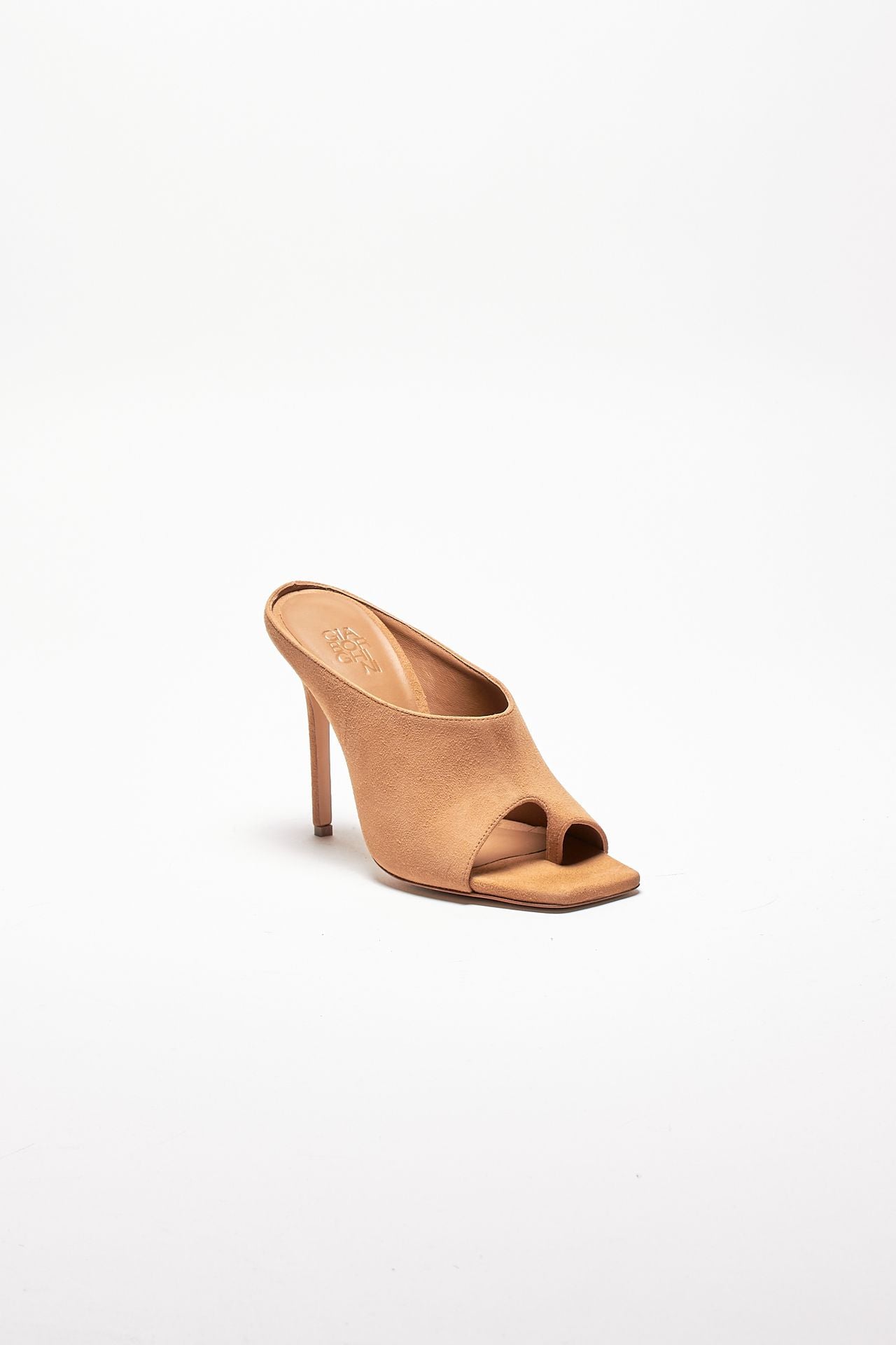 mules keira in suede cammello women Gia borghini - 3