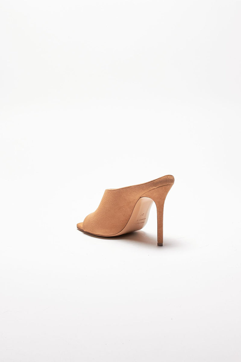 mules keira in suede cammello women Gia borghini - 4