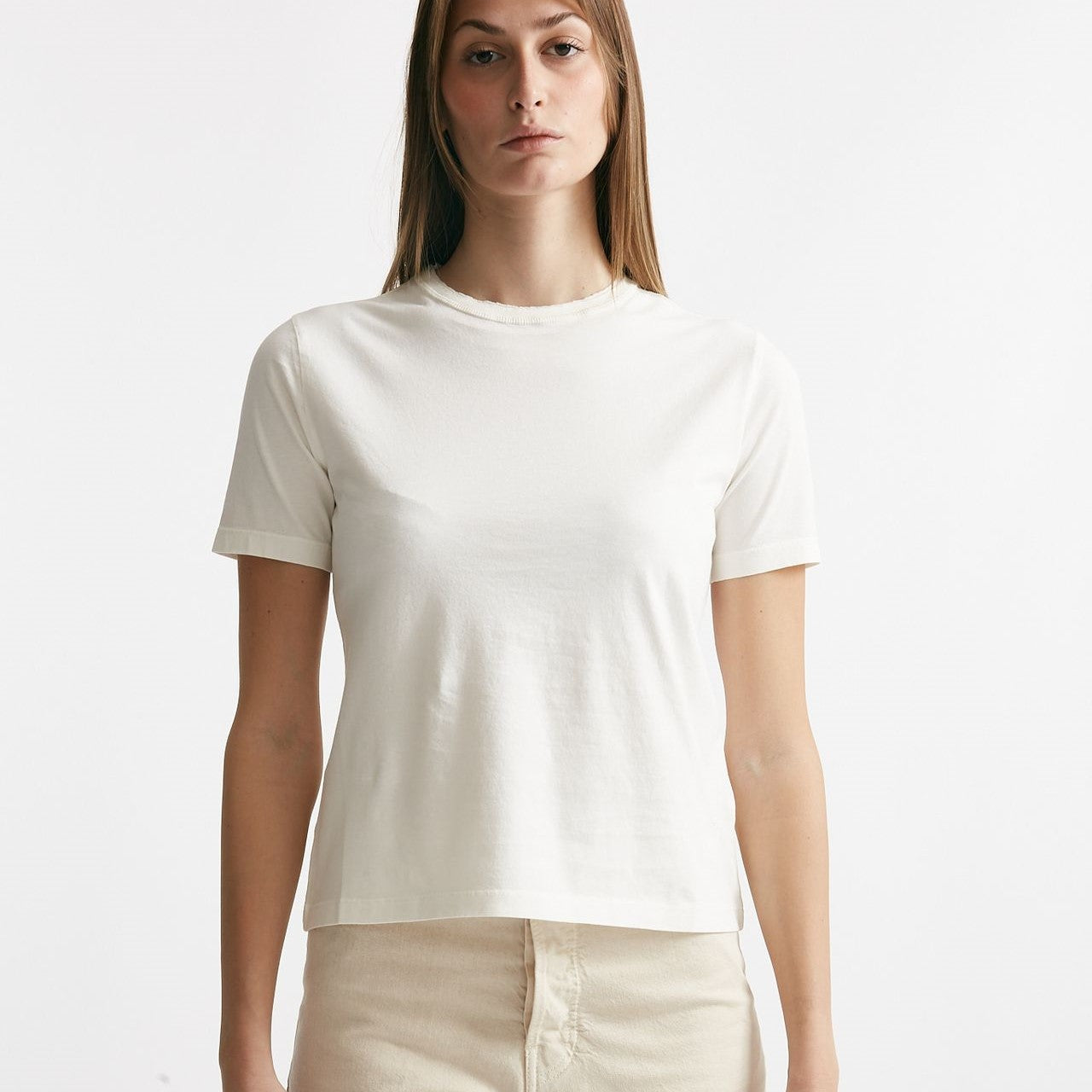 t-shirt basic bianco panna women Grifoni - 6
