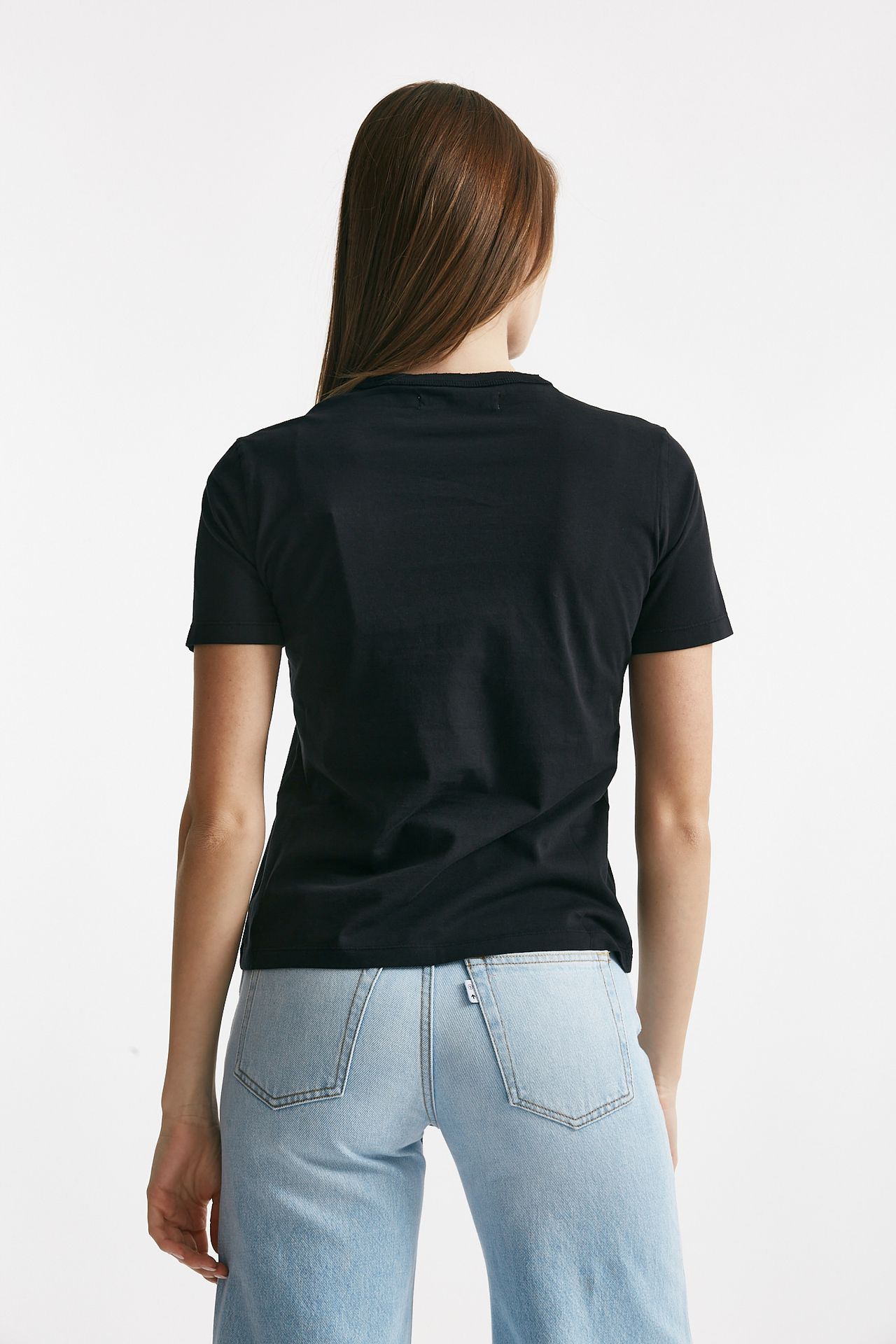 t-shirt basica nero women Grifoni - 3