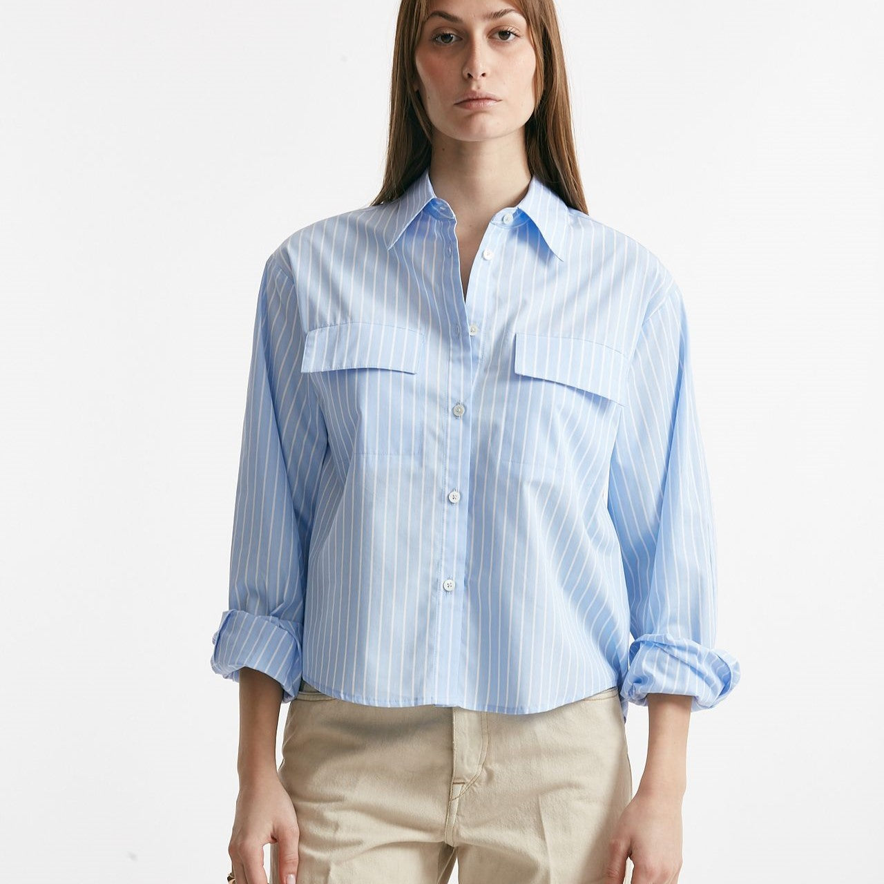camicia rigata in cotone women Grifoni - 7