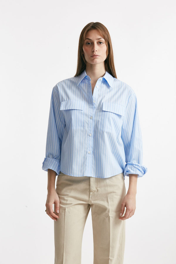 camicia rigata in cotone women Grifoni