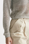 maglia lavorata filato bianco e grigio women Grifoni - 6