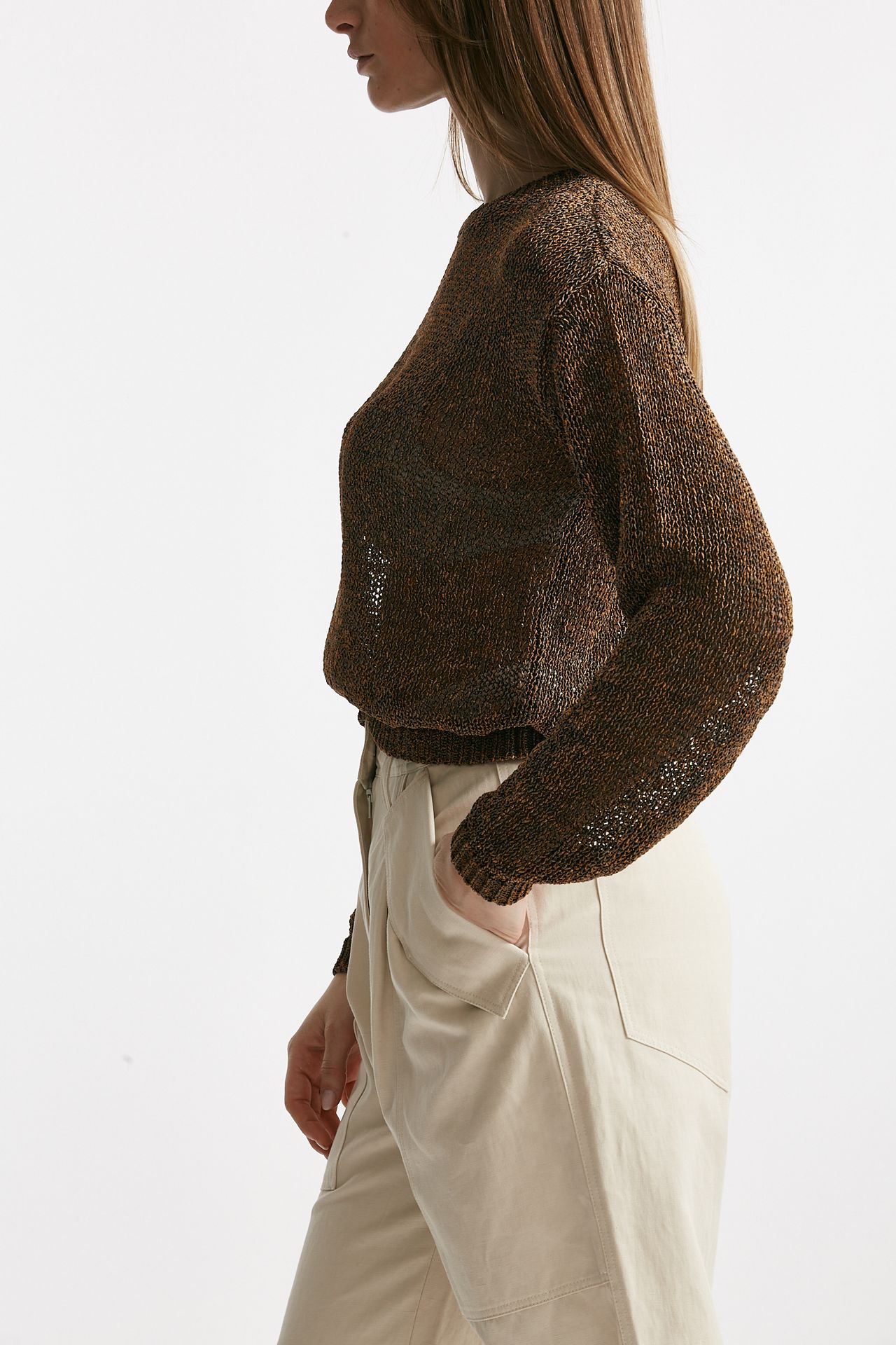 maglia lavorata marrone beige e rame women Grifoni - 2