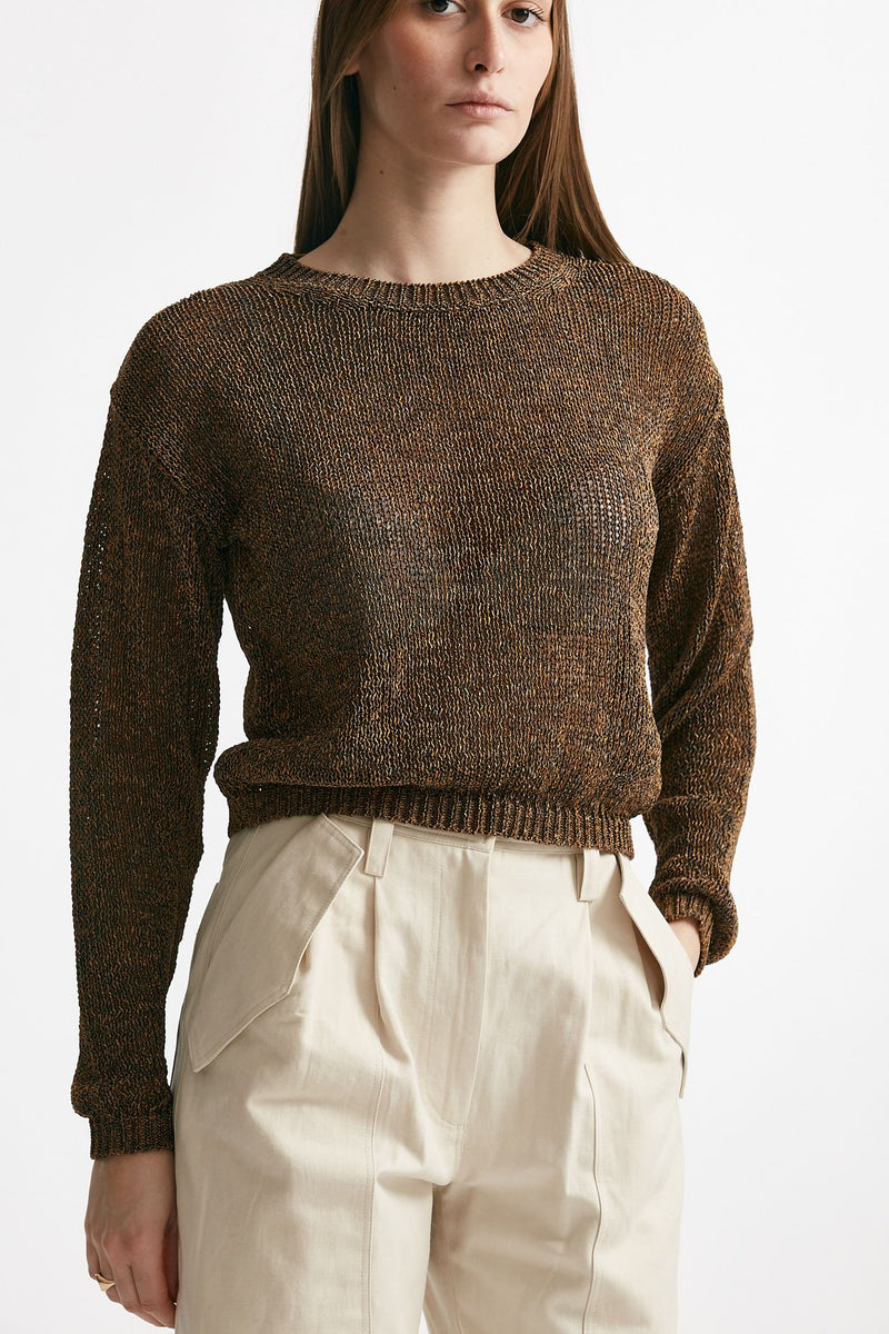 maglia lavorata marrone beige e rame women Grifoni - 4