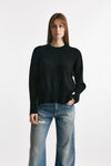 maglia over in cotone nero women Grifoni - 1