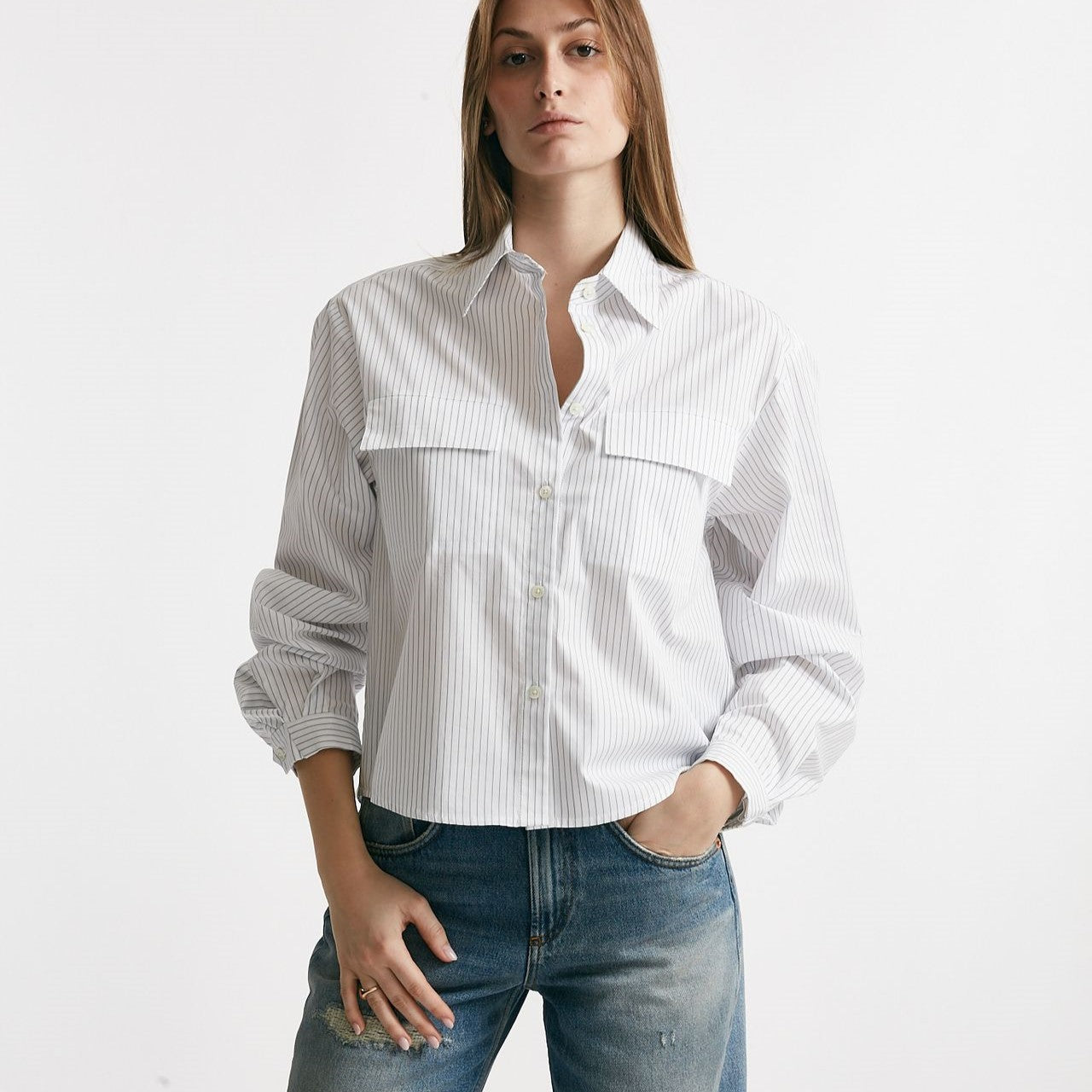 camicia rigata in cotone women Grifoni - 6