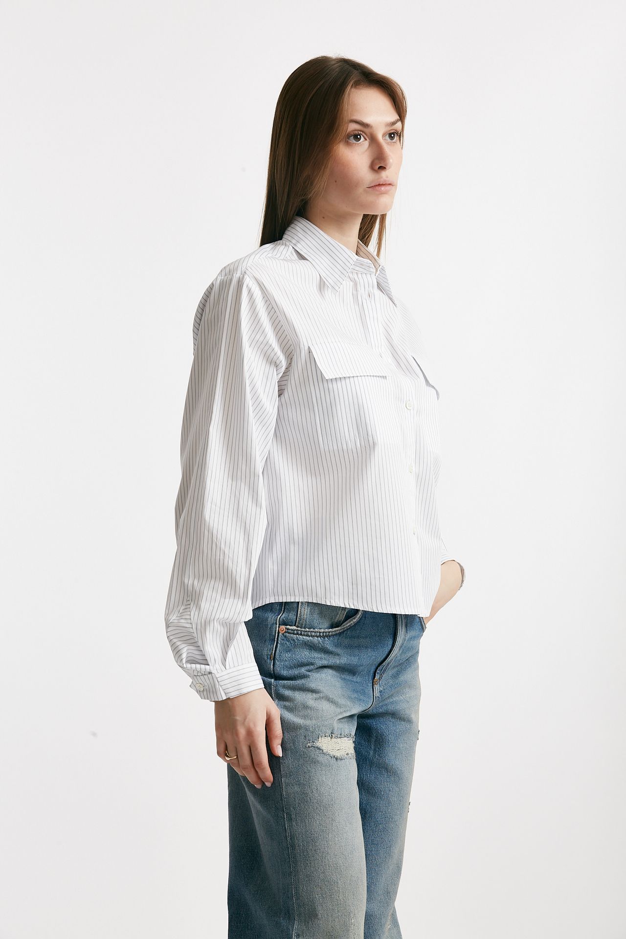 camicia rigata in cotone women Grifoni - 4